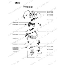 Tefal GV7751 Buhar Kazanlı Ütü Stand Tabanı CS-00130920