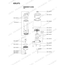 Krups KB204D11 Smoothie Blender Motor Destek Parçası MS-650292