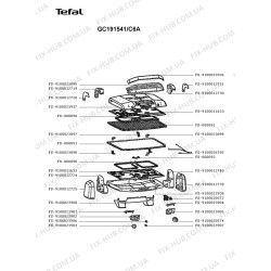 Tefal GC191 Tost Makinesi Ayak Kapağı FS-9100012739